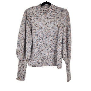 BTFL-Life Donegal Blouson Multicolored Pullover Knit Sweater Size Large